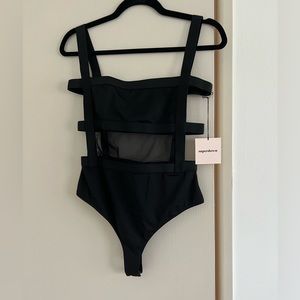 Superdown Black Bodysuit